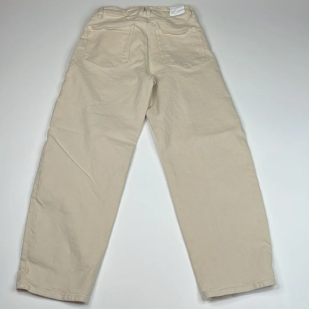 Paige Alexis High Rise Tapered Cargo Jeans in Blonde Sand Size 29 - Picture 9 of 12